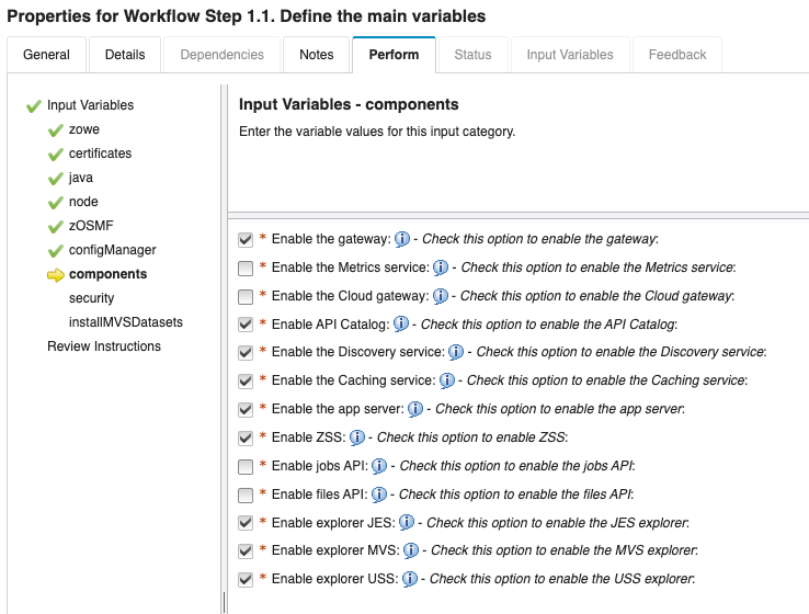 Enabling components